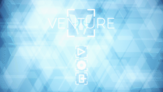 Venture gameplay: navigating a procedurally generated level and fighting enemies on Android